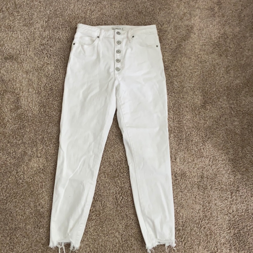Abercrombie & Fitch High Rise Super Skinny Ankle Jeans